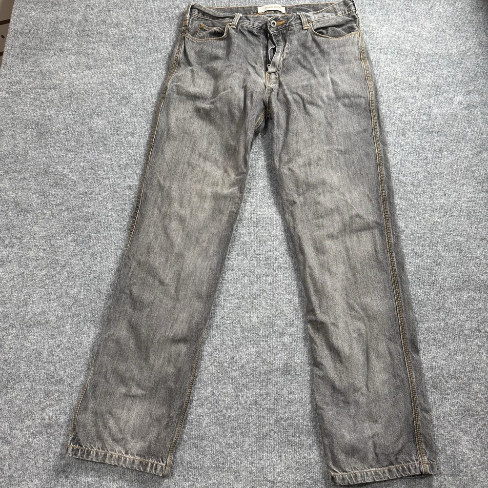 Hollister Skinny Boot Jeans Grey Wash Denim - Size 33x34- Good Condition